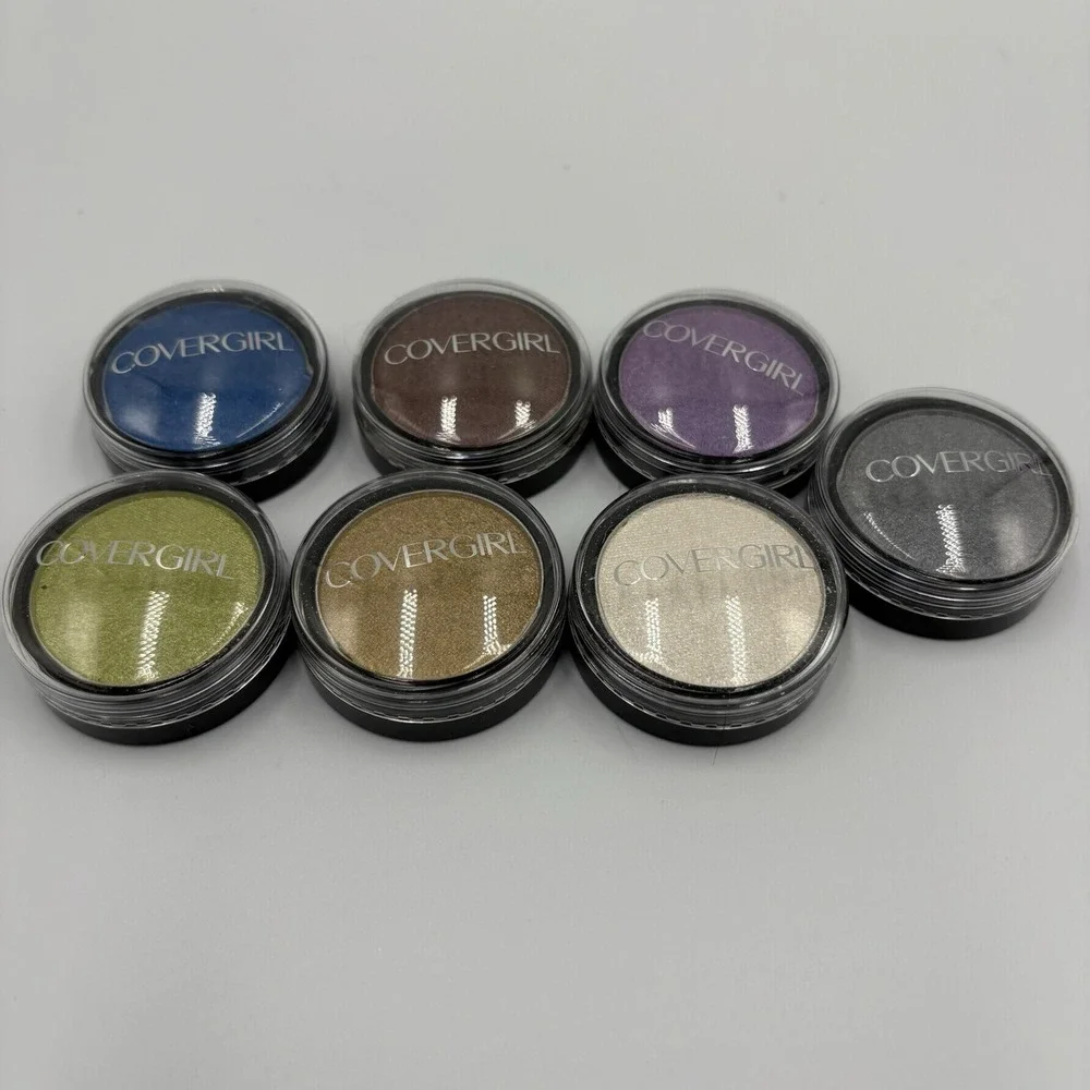 Lot Of 7 CoverGirl Flamed Out Shadow Pot Eye Shadow Various Colors